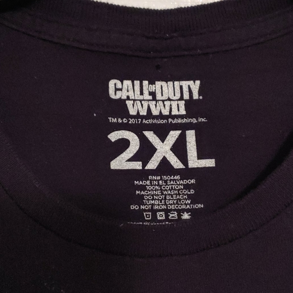 Call of Duty WWII Mens Short Sleeve T Shirt. 2XL - Picture 2 of 11